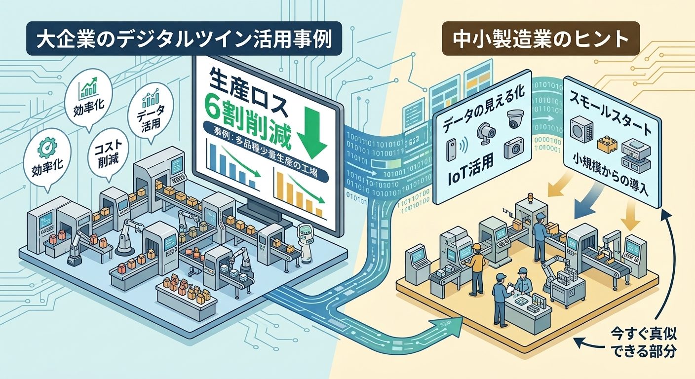デジタルツイン実践編、大企業の事例から中小製造業が学べること